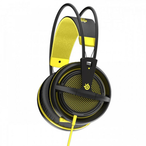 Наушники SteelSeries Siberia 200 (51138) Yellow, 2 x Mini jack (3.5 мм), накладные, кабель 1.8 м